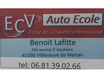 Illustration du partenaire AUTO ECOLE ECV